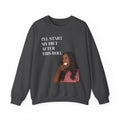 Crewneck Sweatshirt — "I'll Start My Diet After This Roll" Funny Food Lover Graphic