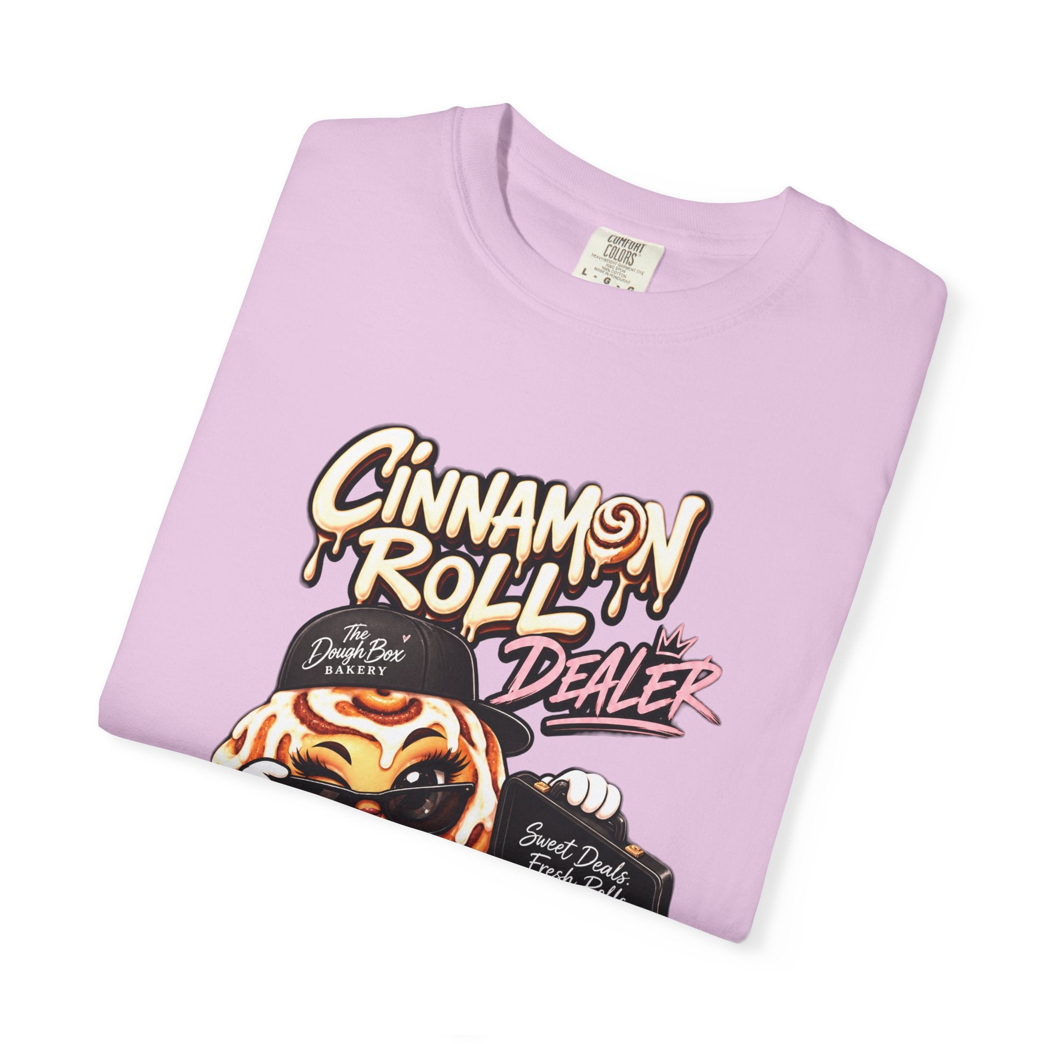 Cinnamon Roll Dealer T-Shirt — Cute Bakery Cartoon Tee