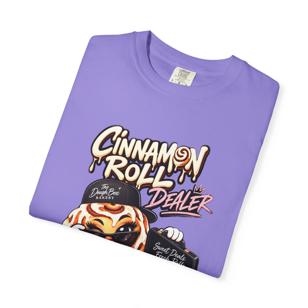 Cinnamon Roll Dealer T-Shirt — Cute Bakery Cartoon Tee
